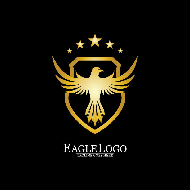 金鹰盾标志设计图片下载