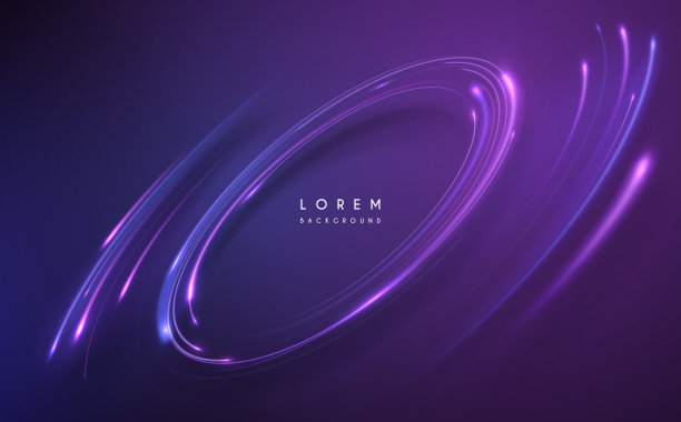 摘要霓虹灯圈运动线背景图片下载