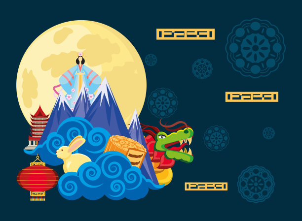 中国节日的月亮图片下载