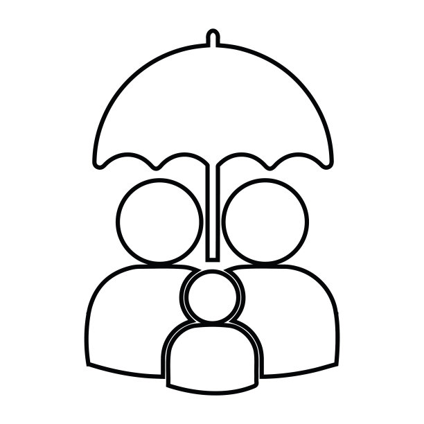 人寿保险，保护伞，家庭保险图标图片下载