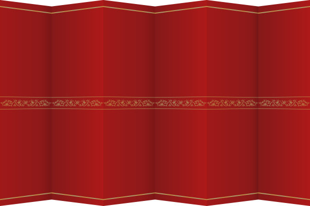 中国传统红金折纸背景模板图片下载