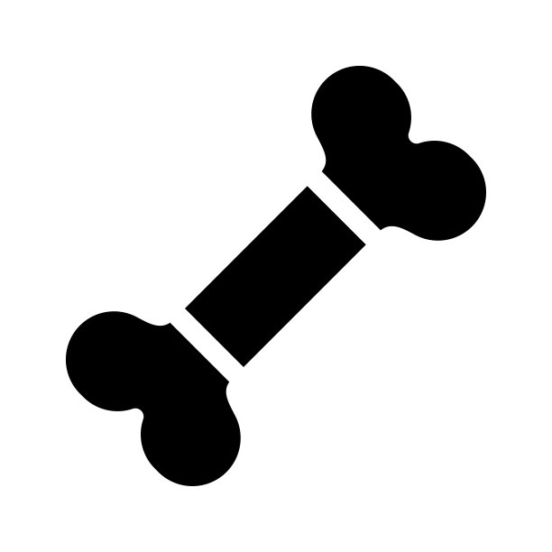 宠物食骨图标图片下载