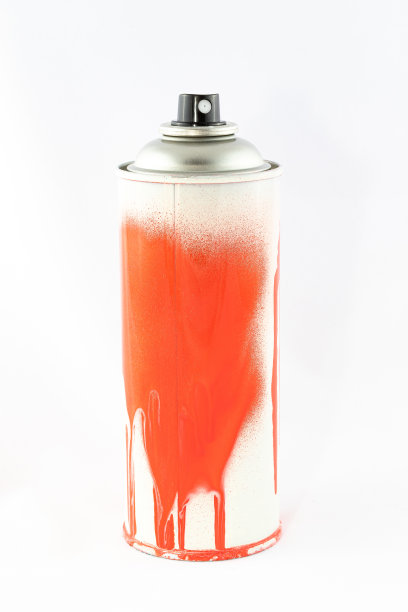 红色喷漆罐白色背景图片下载
