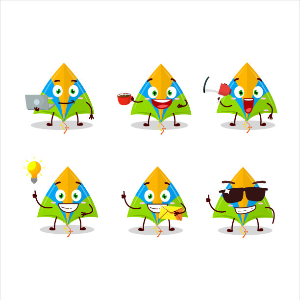 风筝性格与各种类型的业务图片下载