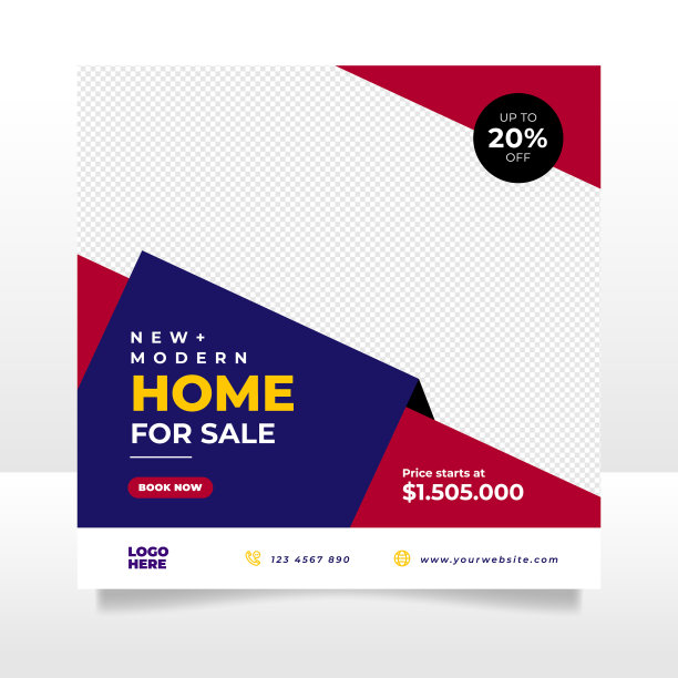 家庭销售社交媒体贴横幅模板图片下载