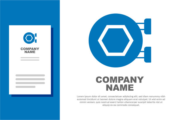 蓝色挂牌与蜂窝隔离在白色上图片下载
