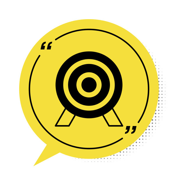 黑色目标财务目标概念图标孤立图片下载