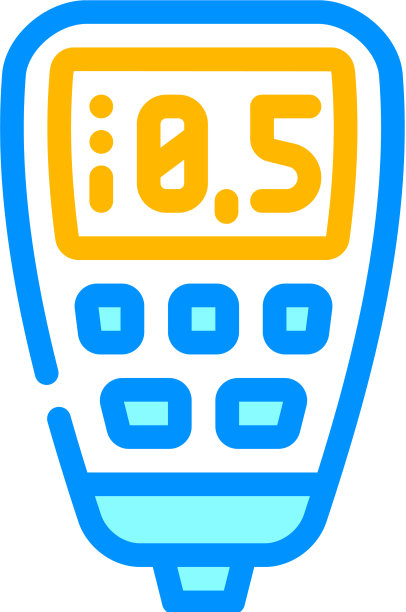 厚度计设备颜色图标图片下载