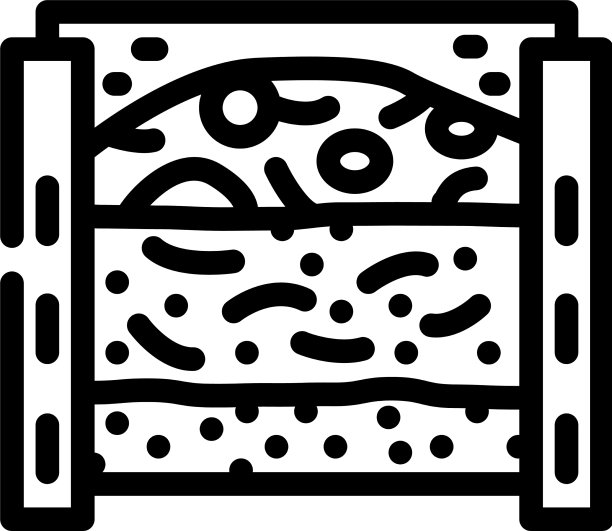 堆肥线图标中的图层材料图片下载