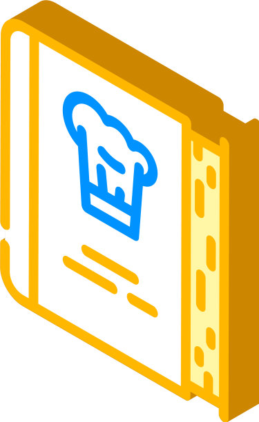 烹饪书等距图标图片下载