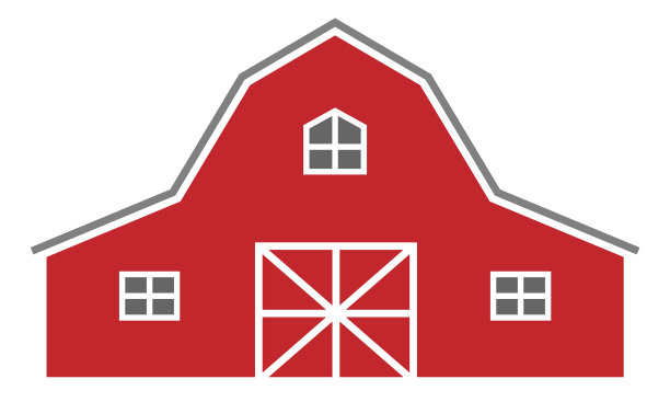 大红色谷仓图片下载