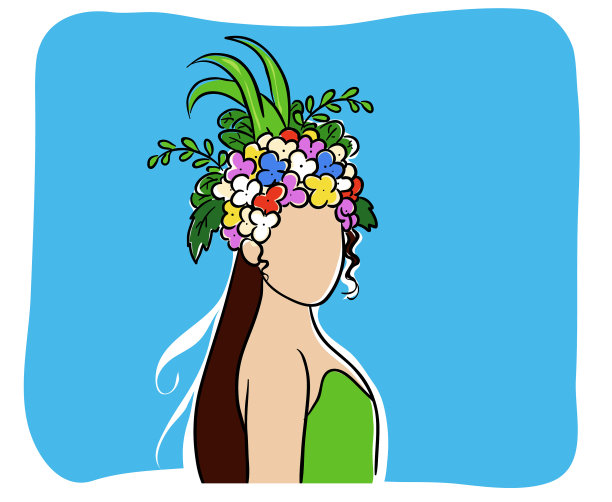 花冠少女图片下载