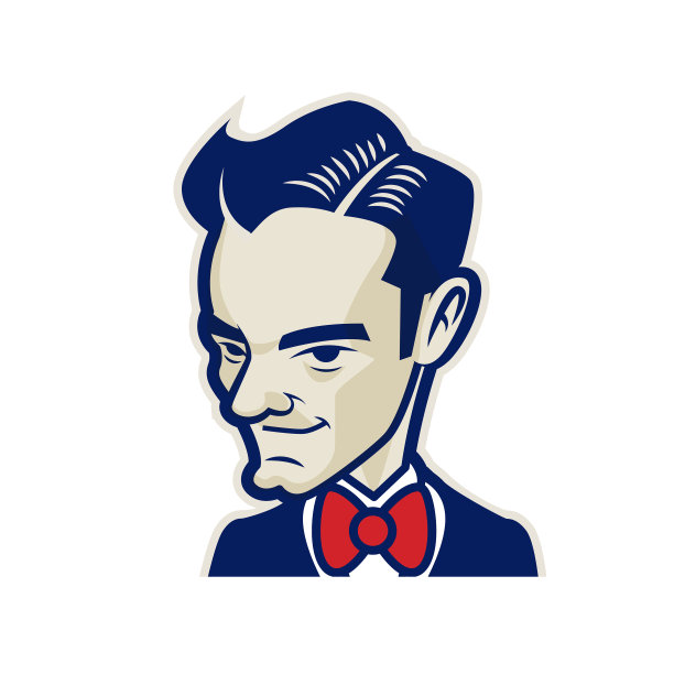 复古绅士，发型不错，戴着红色领结图片下载