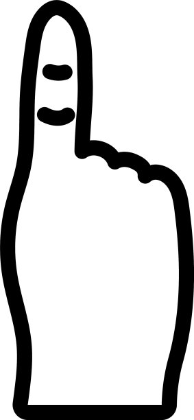 扇子泡沫手指图标图片下载