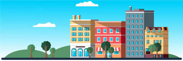 园林绿化与住宅建筑配套图片下载