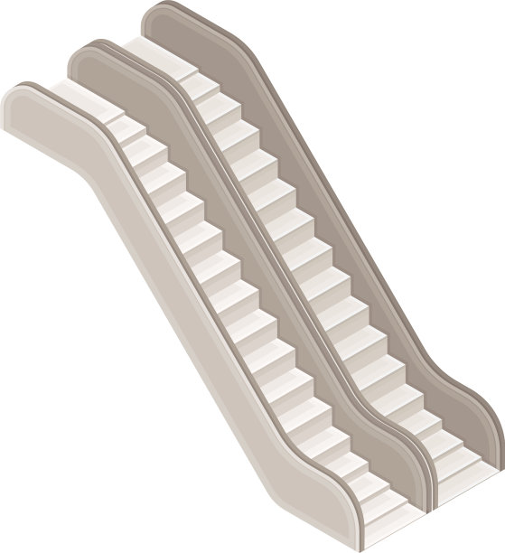 地铁或地铁内的自动扶梯或移动楼梯图片下载