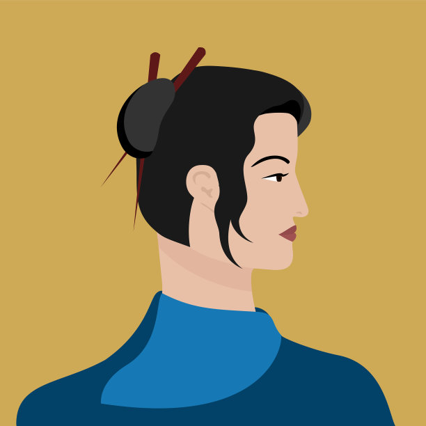 亚洲华人女子侧面年轻女子图片下载