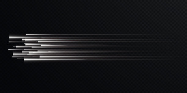 收集光速线路隔离。金光、电光、光效png。曲线白线png游戏，视频，照片，callout, HUD。孤立的矢量图图片下载