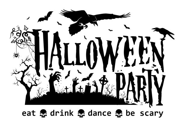 万圣节黑白海报图片下载