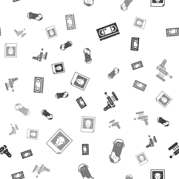 设置VHS录像带滑板把戏雷图片下载