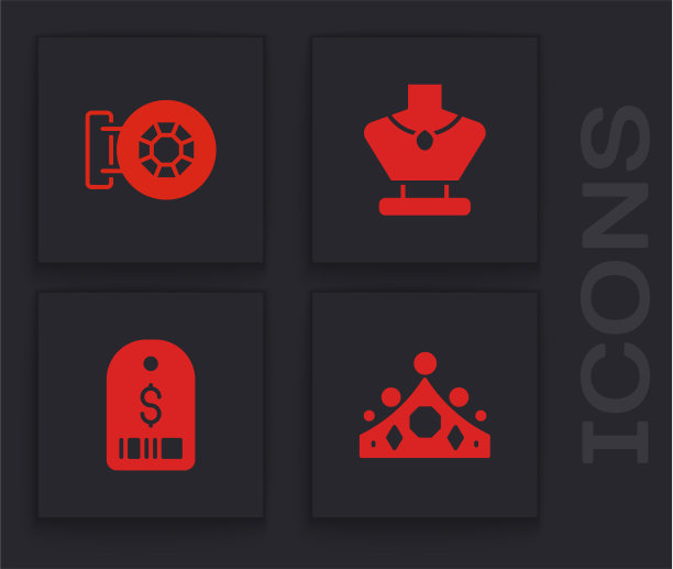 戴上皇冠珠宝店的项链图片下载