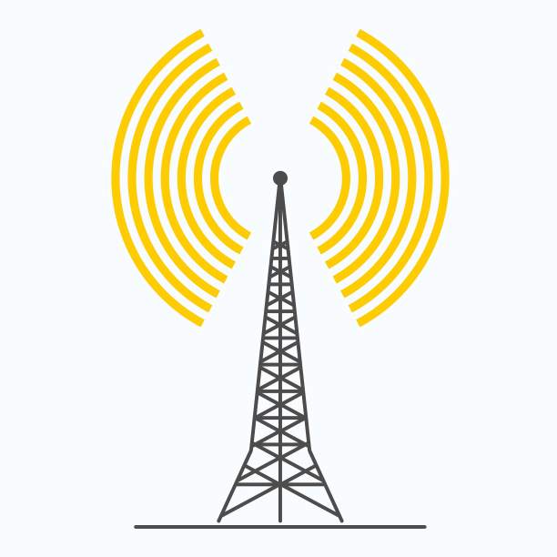 通信塔矢量图标。插图独立的图形和网页设计。米图片下载