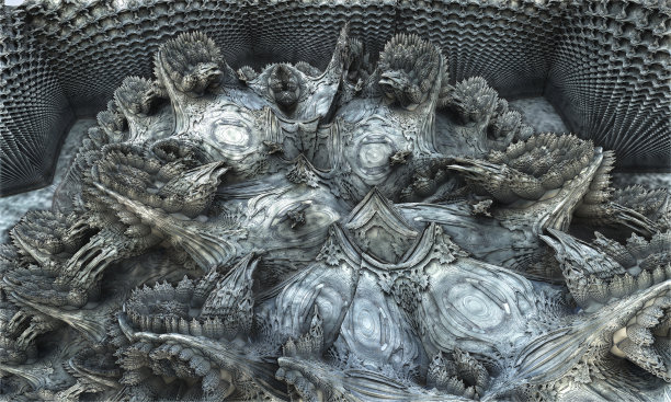 体积石雕雕刻无缝纹理与几何图案，3d渲染图片下载