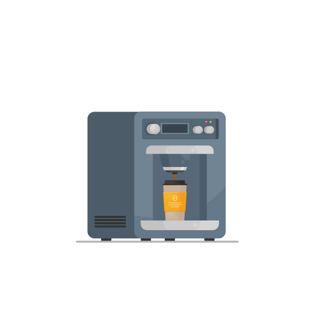 咖啡与纸杯隔离的颜色图片下载