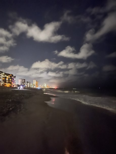 晚上光弧图片下载