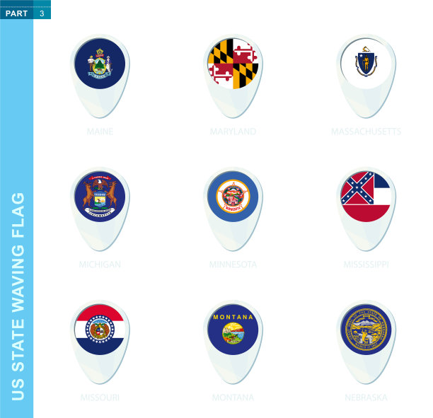 大头针标志设置地图位置图标在蓝色图片下载