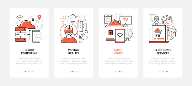 现代技术-线设计风格的网站图片下载