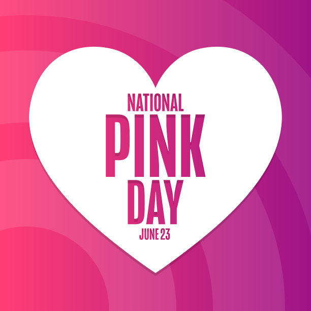 全国粉红日6月23日节日概念图片下载