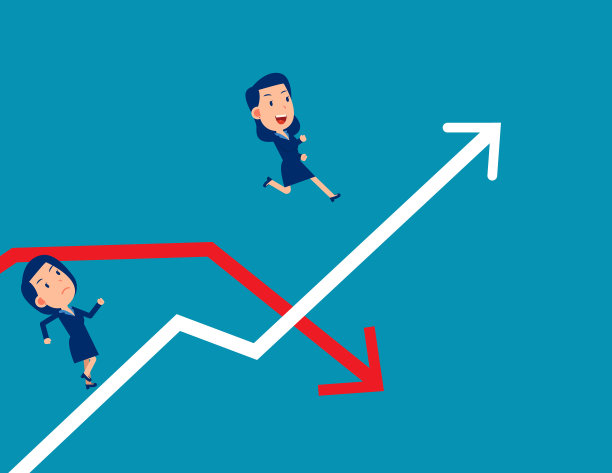 伙伴跳跃通过箭头图小图片下载