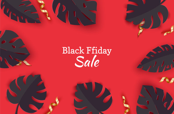 黑色夏季热带树叶和金色蛇纹石图片下载