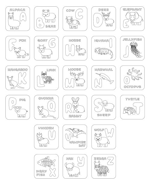 设置黑白ABC卡片与图片图片下载