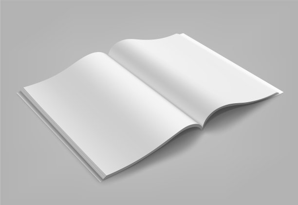 空白的杂志、相册或书的模型图片下载