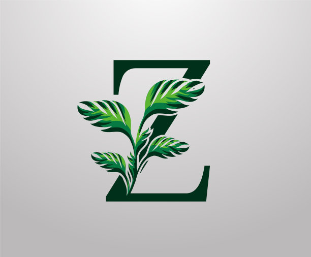 字母z怪兽绿色植物图标热带图片下载