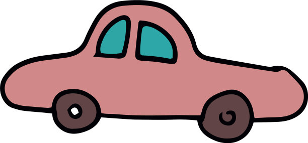 汽车儿童可爱的卡通色彩图片下载