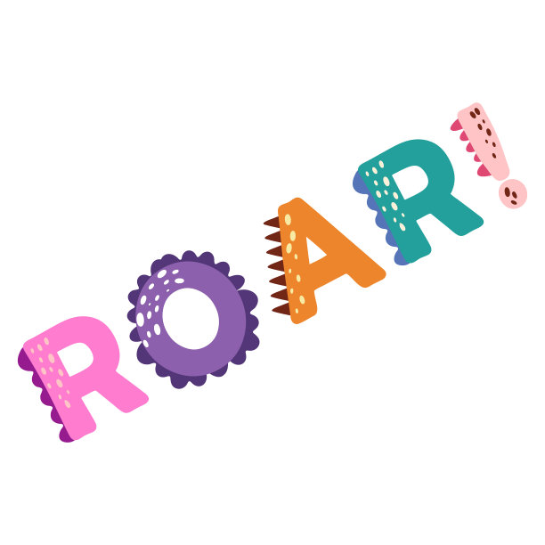 有趣的漫画明亮的现代儿童托儿所海报图片下载