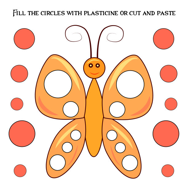 学龄前儿童的教育纸游戏图片下载