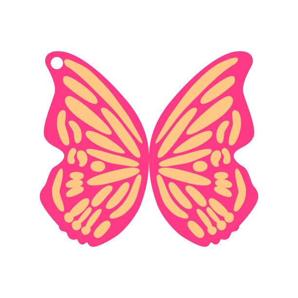 蝴蝶春天复活节黑色剪影图片下载