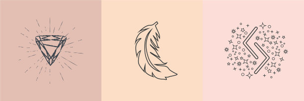 神秘的符号和魔法的设计图片下载