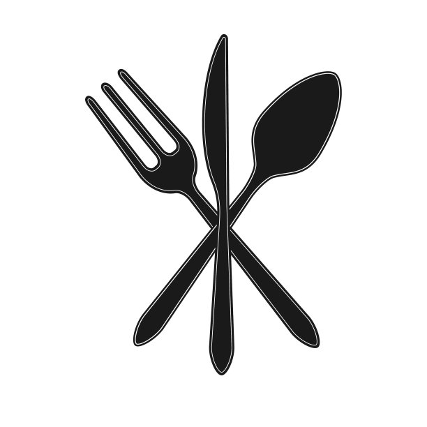 厨房设备餐具集隔离在白色上图片下载