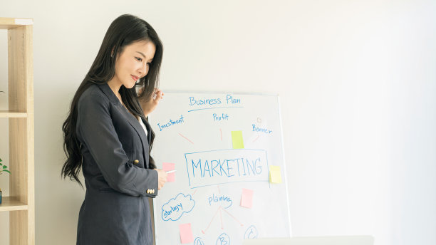 女商人在会议室讨论商业营销计划图片下载