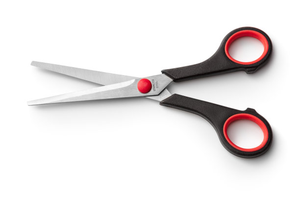 办公室:剪刀孤立在白色背景图片下载