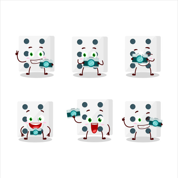 摄影师专业表情与白骰子图片下载