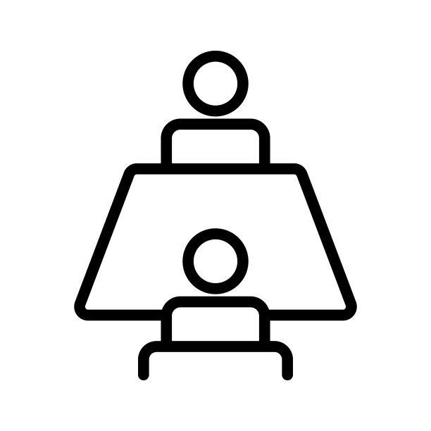 商务会议线条图标图片下载