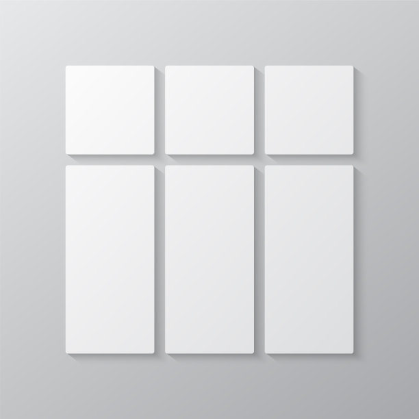 模板拼贴六帧图像照片图片下载