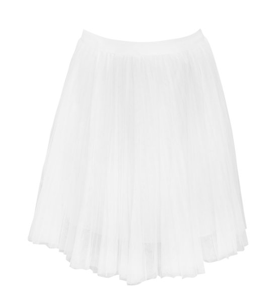 白色裙子孤立在白色背景与剪切路径图片下载