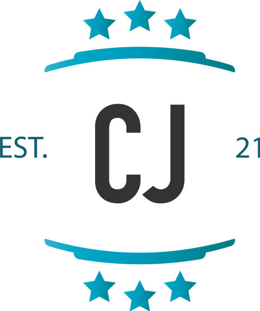 首字母cj星创意标志设计图片下载